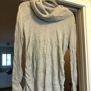 Maternity cowl neck sweater